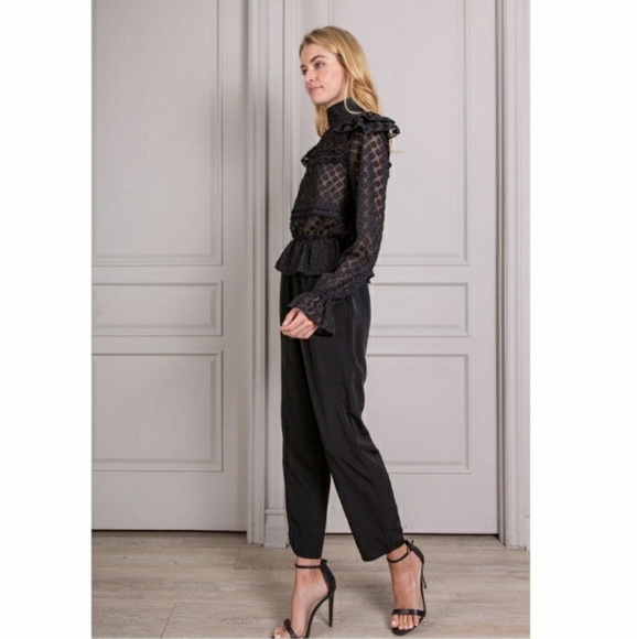 NWT SENLIS Cici Victorian Long Sleeve Boho Blouse - Picture 4 of 6